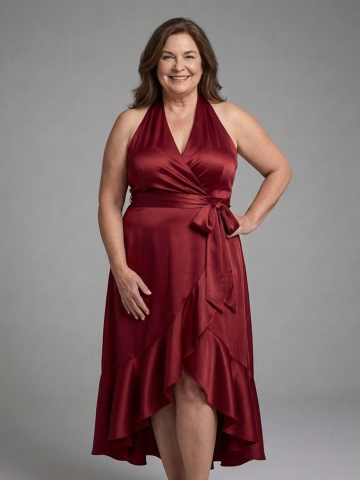 Annika | High-Low Dress with Spaghetti Straps