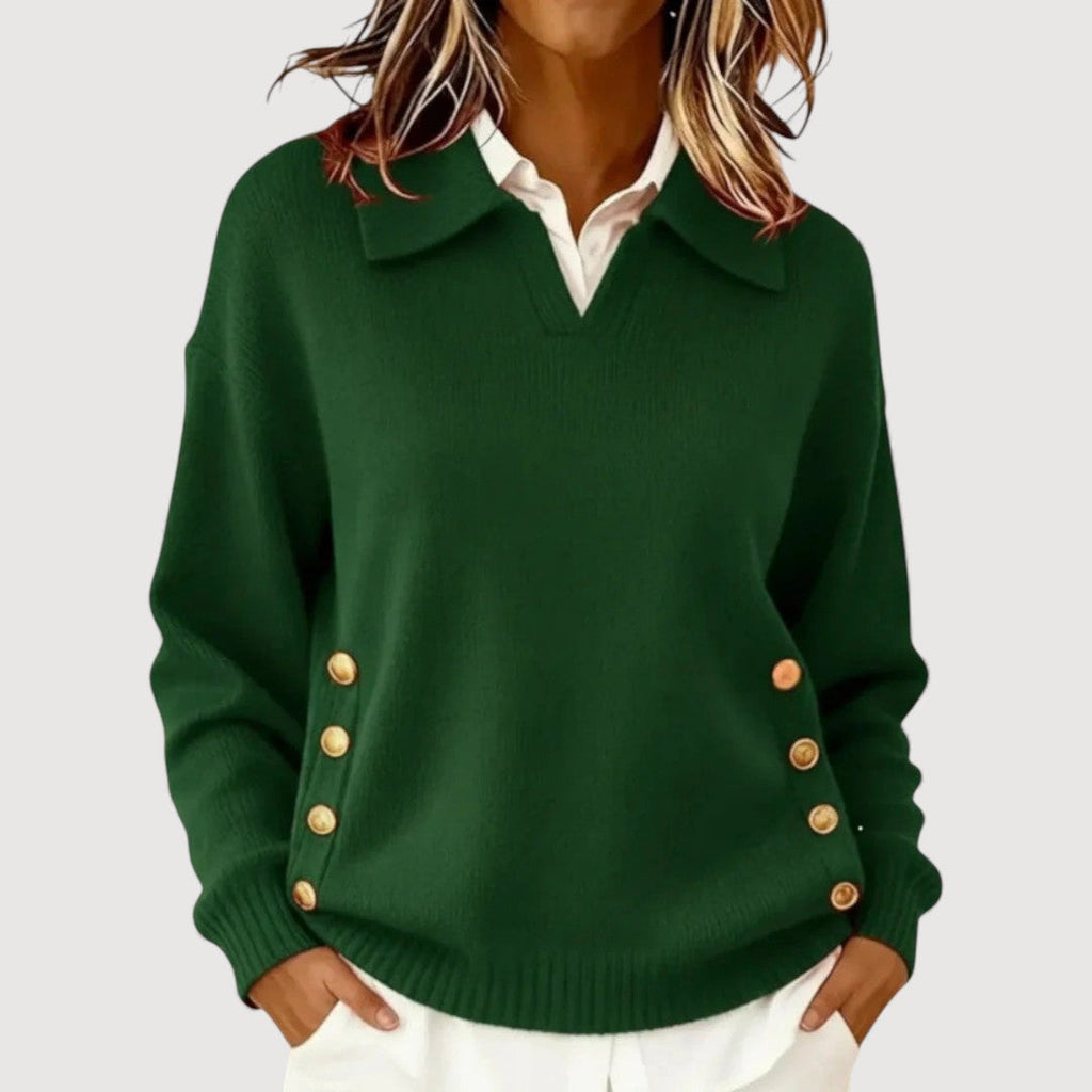 Aira | Button Detail Jumper