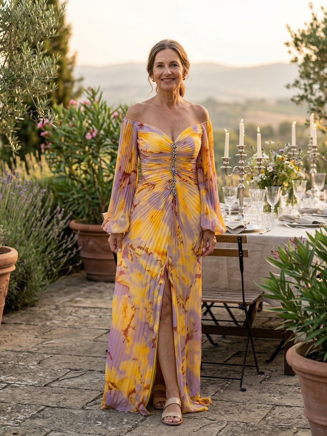 Bellamy | Elegant Dress with V-Neckline