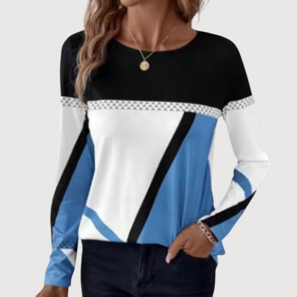 Alysia | Geometric Print Top