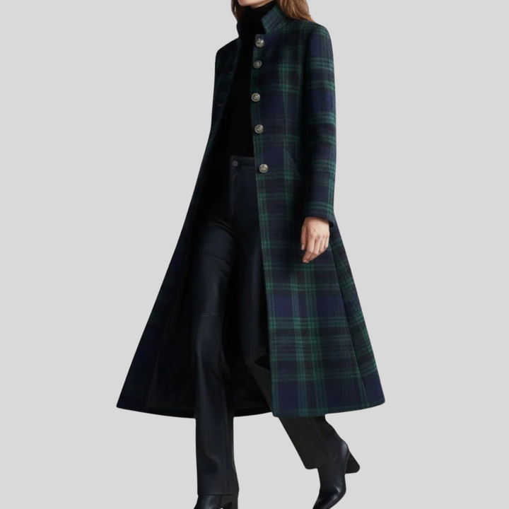 Samira | Timeless Plaid Elegant Coat