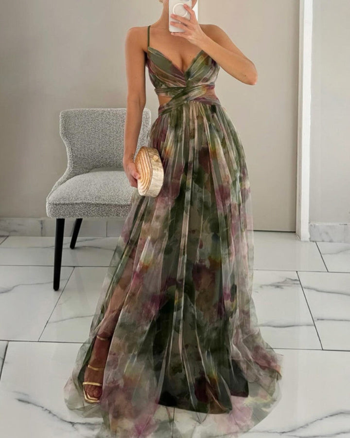Giselle | Long dress with floral print