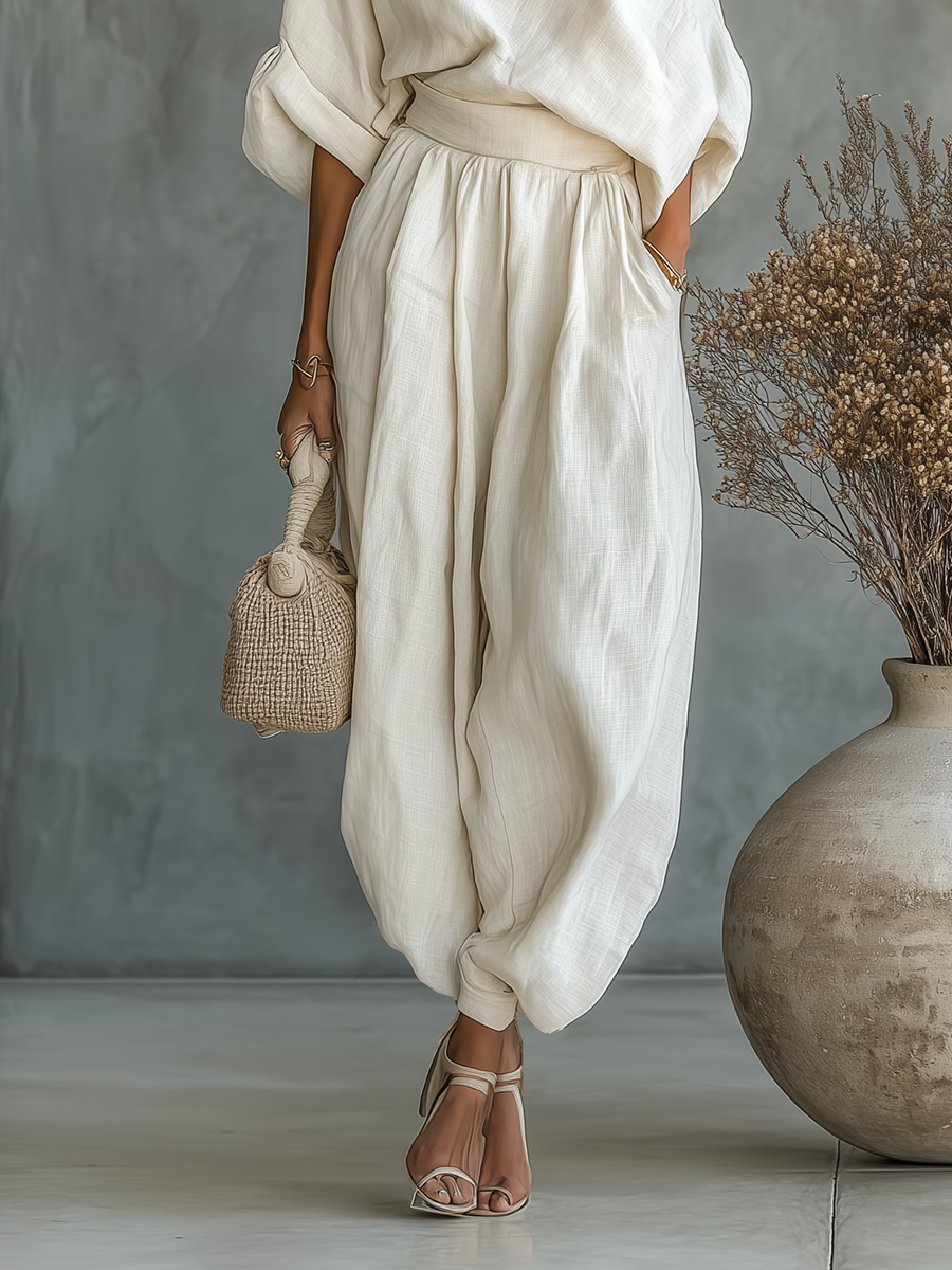 Everly | Off-white Linen Set