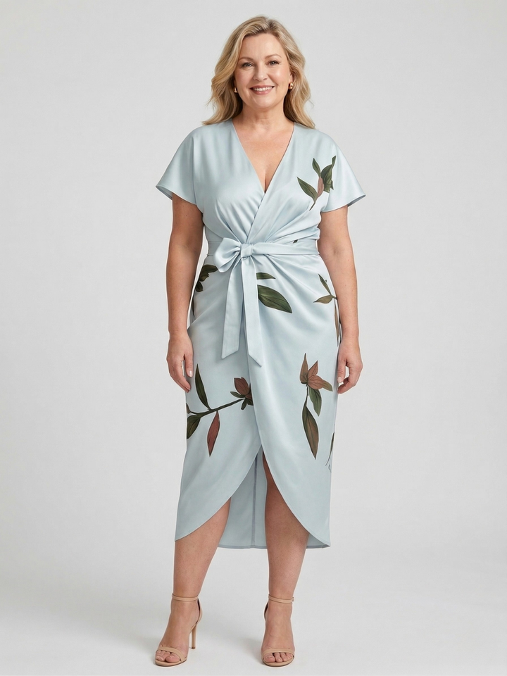 Cassia | Vera Elegant Wrap Dress