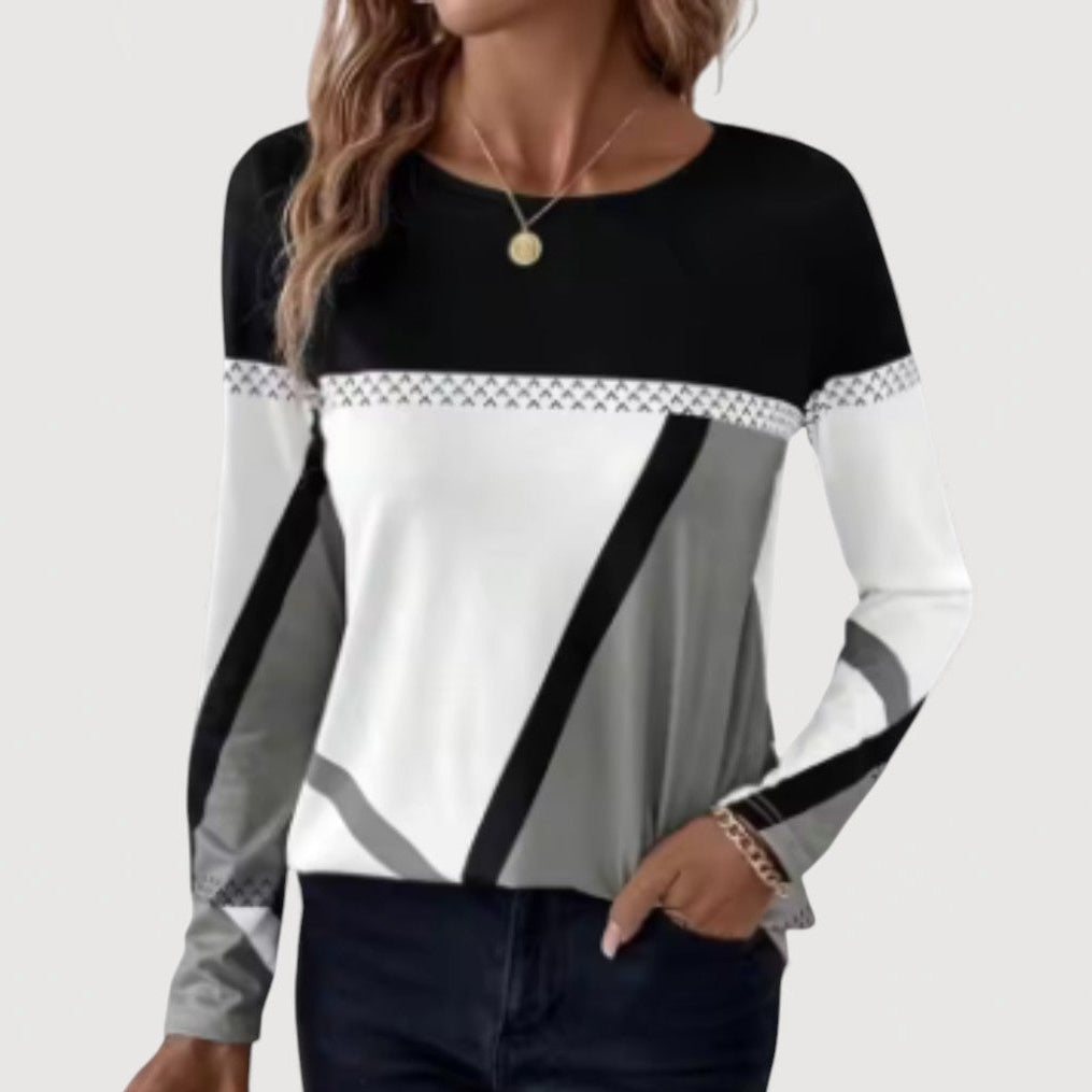 Alysia | Geometric Print Top