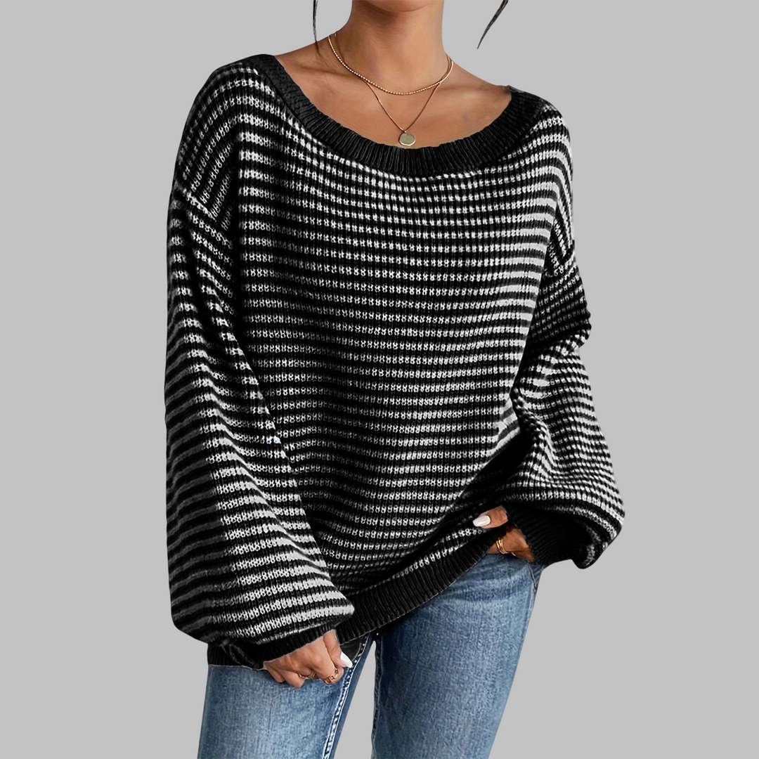 Poshiko | Casual Drop Shoulder Jumper