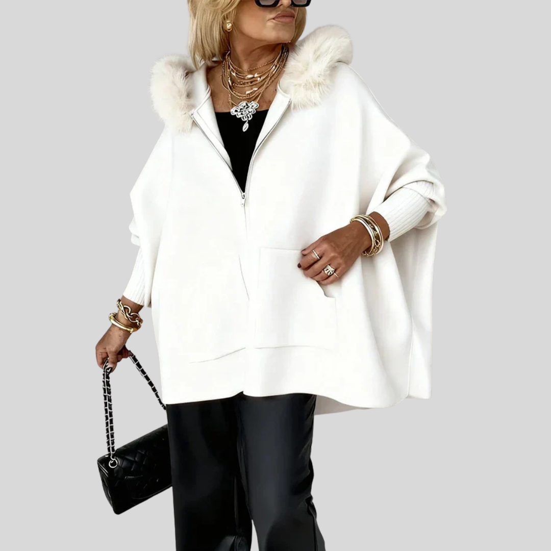 Arabelle | Casual Hooded Coat with Fur Collar