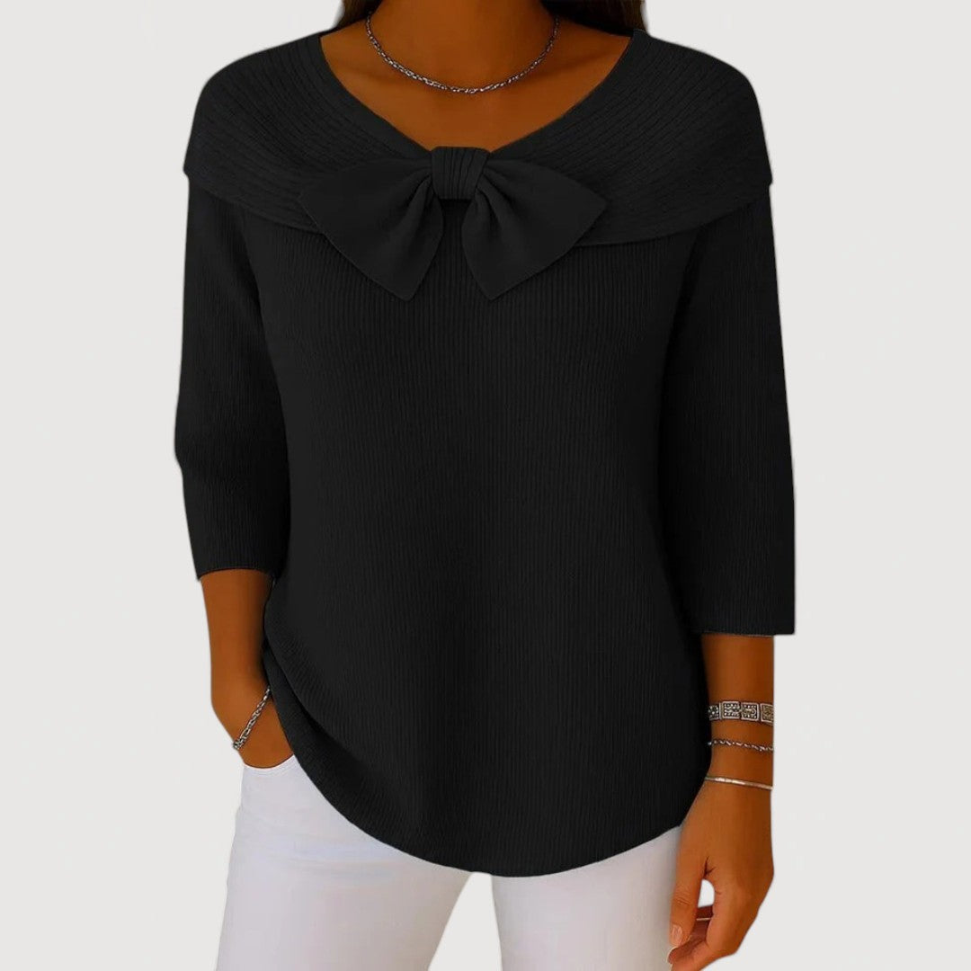 Alysen | Bow Knit Top