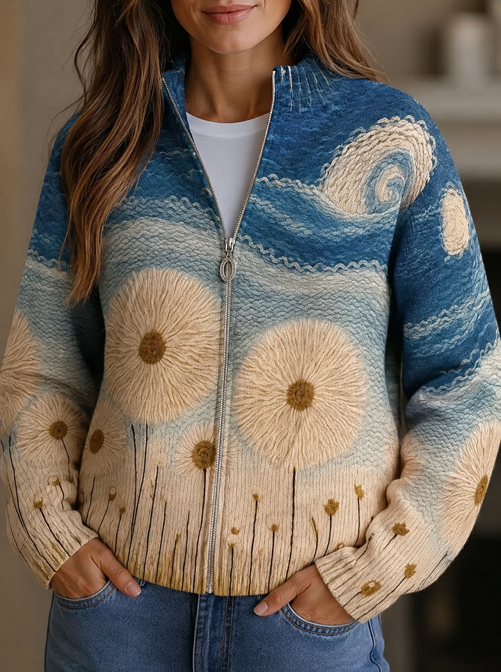 Yolanda | Dandelion Meadow Quilted Cardigan