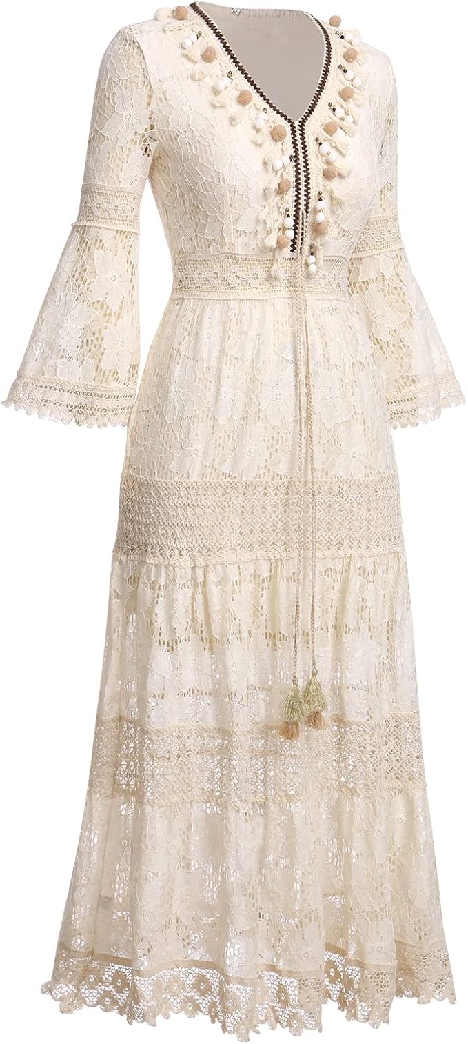 Amara | Elegant Boho Lace Dress