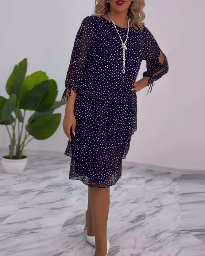 Tally | Polka Layered Mini Dress