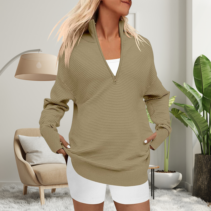 Quinn | Cozy Quarter Zip Jumper