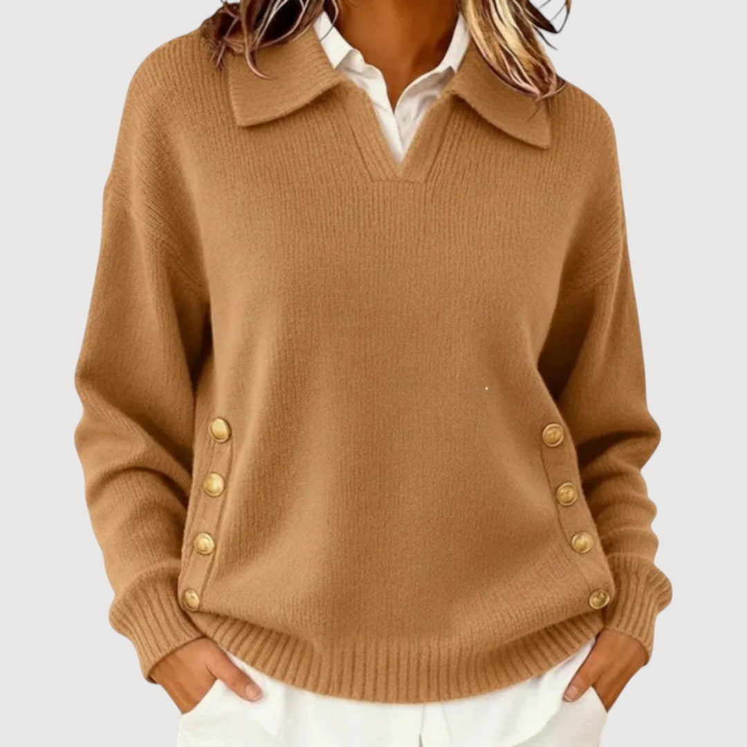 Aira | Button Detail Jumper