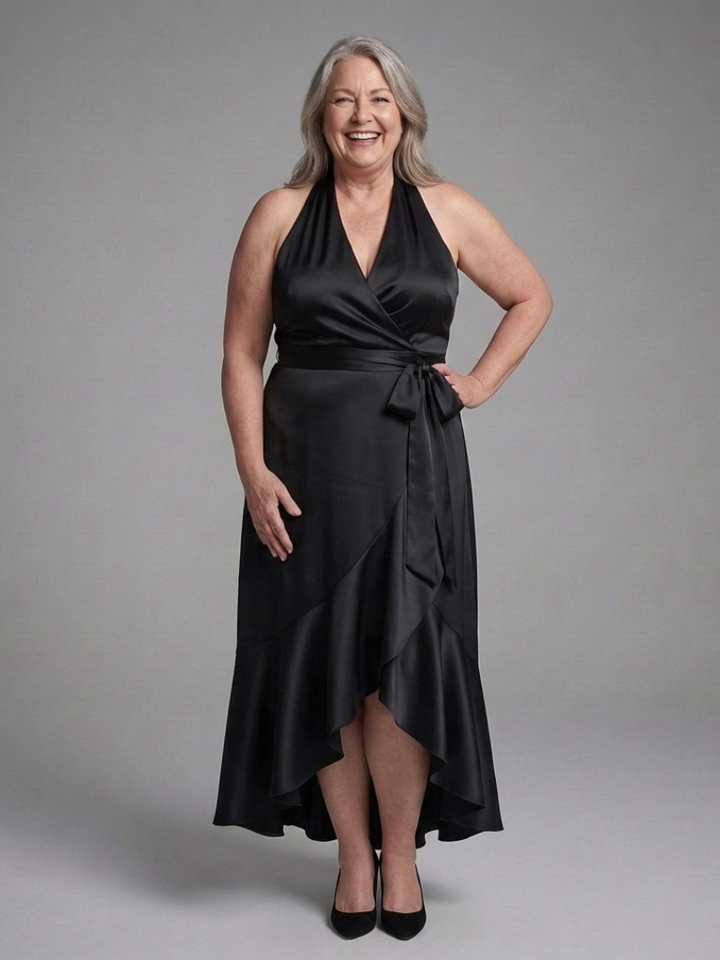 Annika | High-Low Dress with Spaghetti Straps