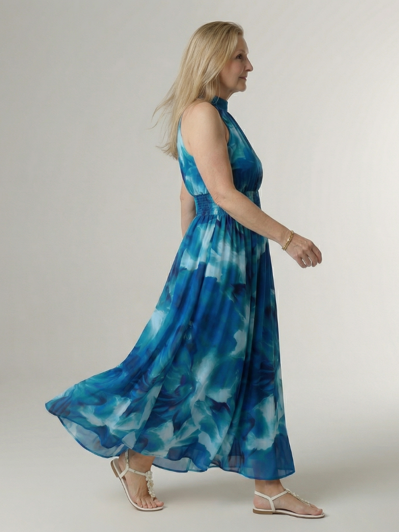 Abigail | Midi Halter Dress