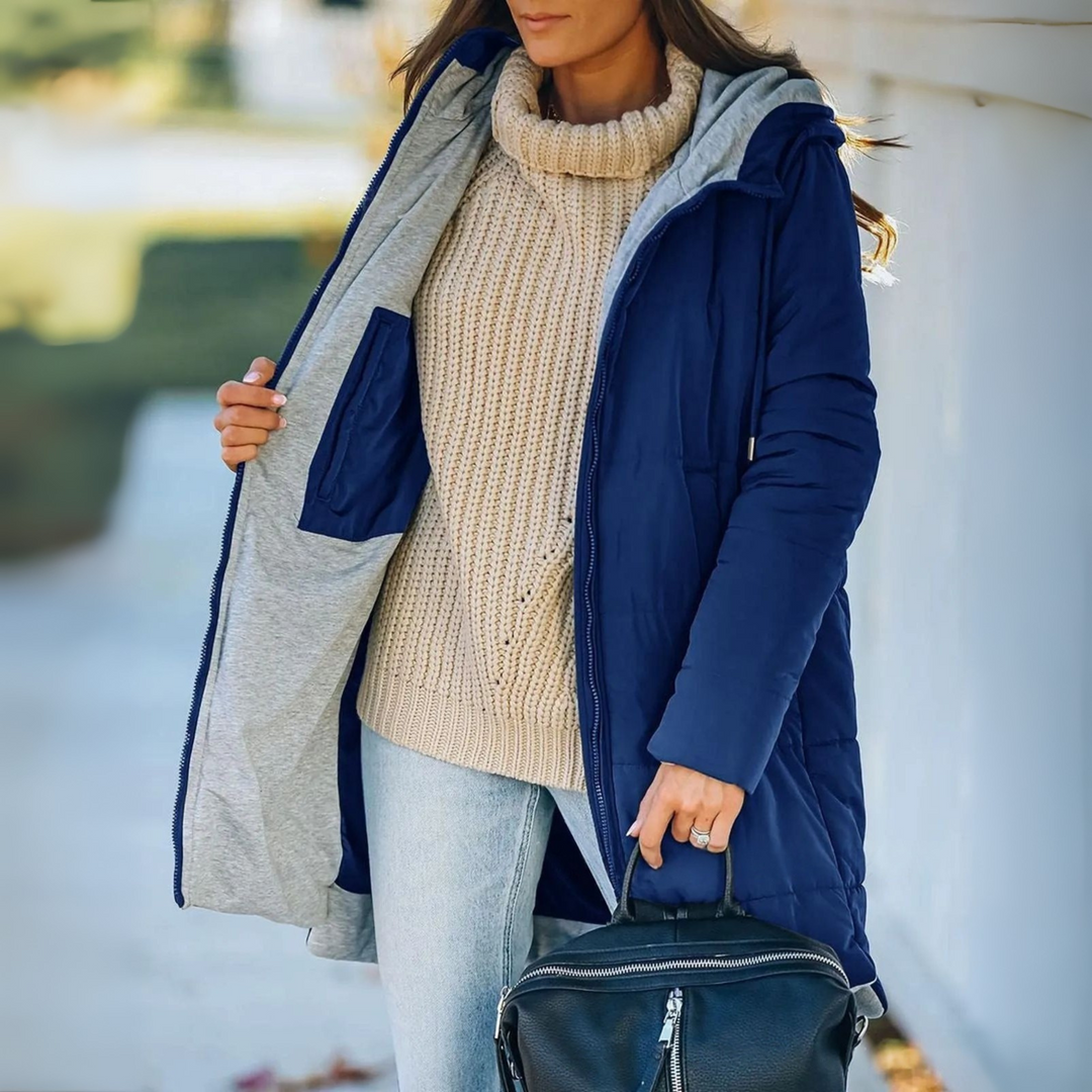 Ainsley |  Casual Hooded Puffer Down Jacket