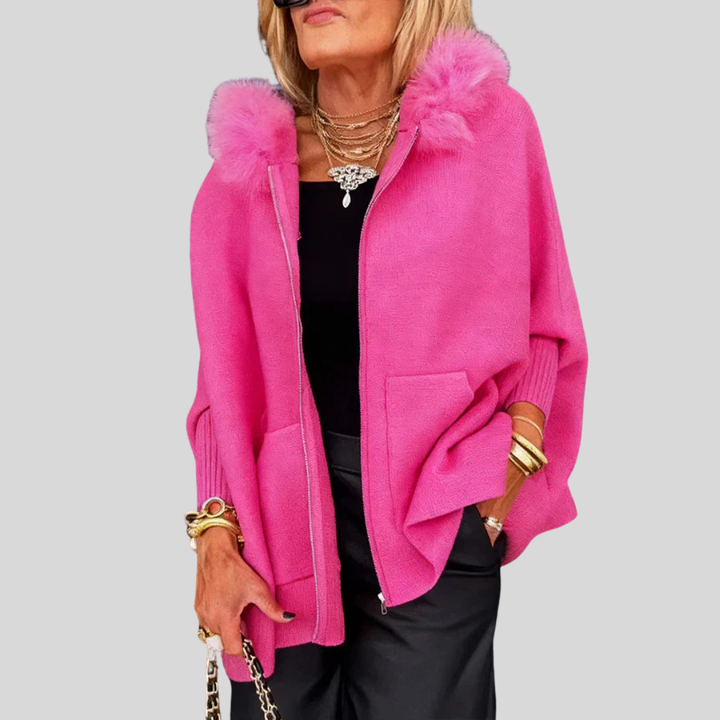 Arabelle | Casual Hooded Coat with Fur Collar