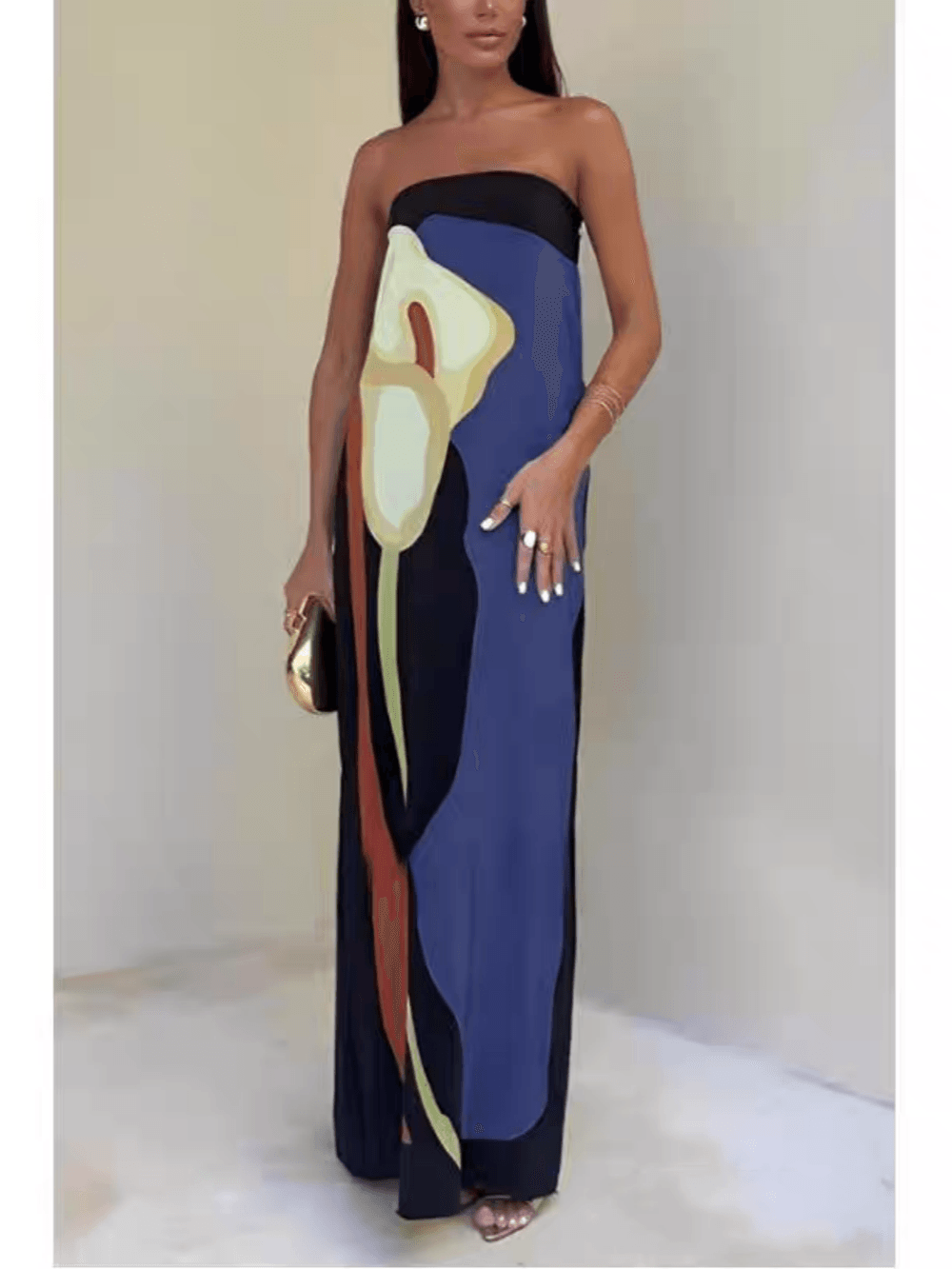 Eliana | Chic Strapless Maxi Dress