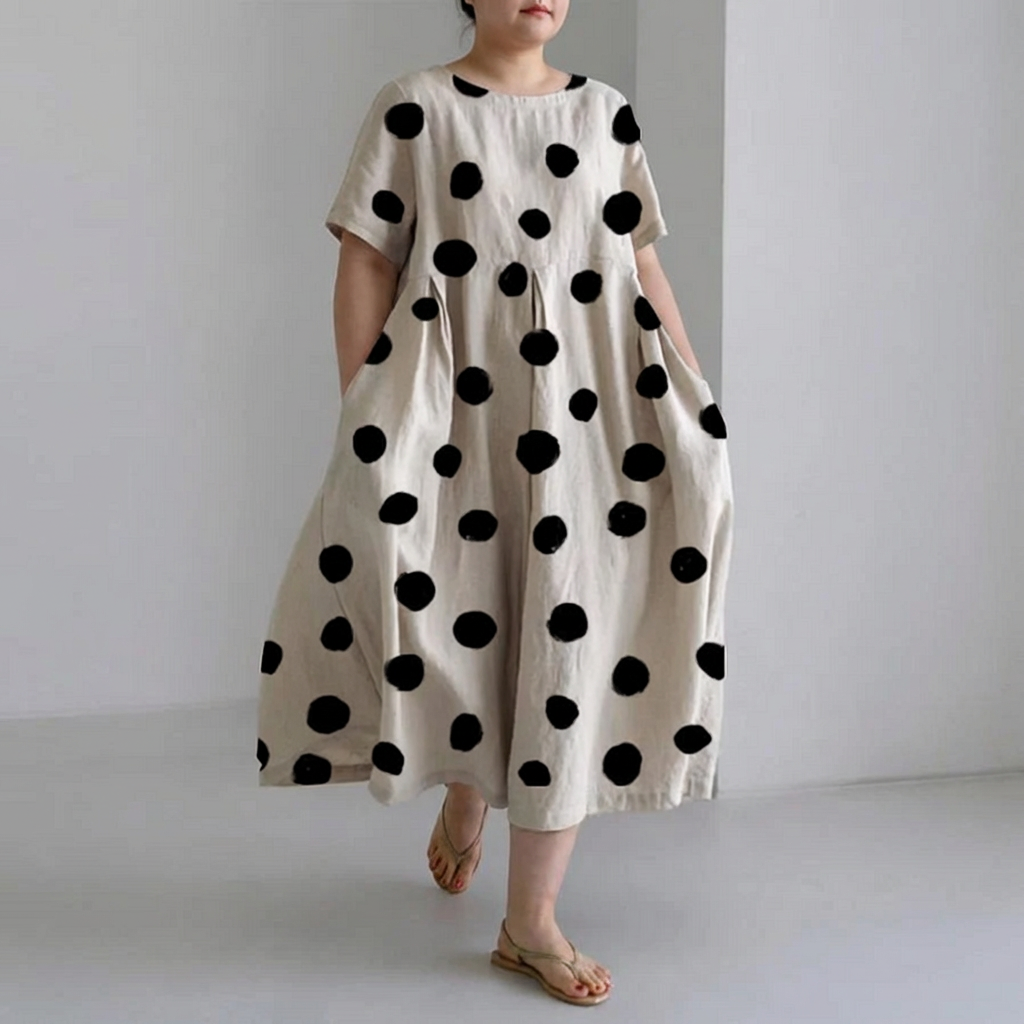 Amelia | Casual Polka Dot Print Dress