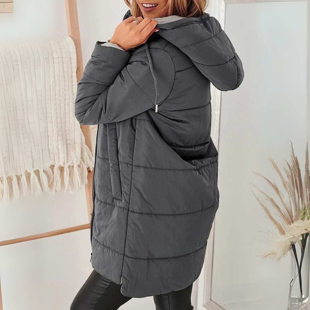 Ainsley |  Casual Hooded Puffer Down Jacket