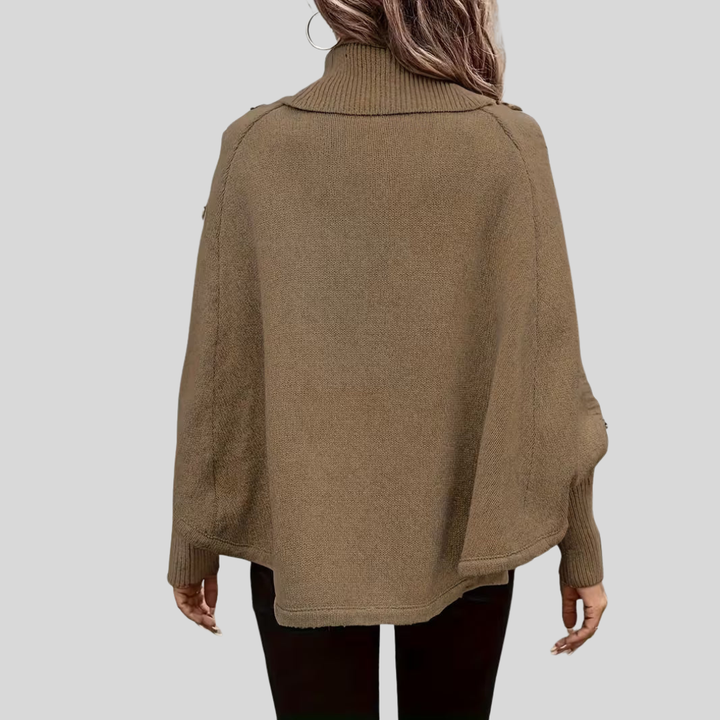 Elinora | High-neck Twisted Sweater