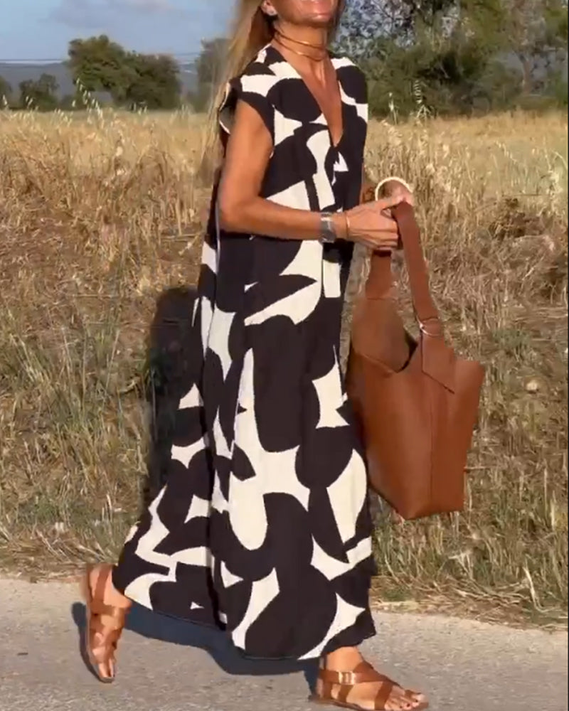 Adeline | Comfortable Abstract Dress