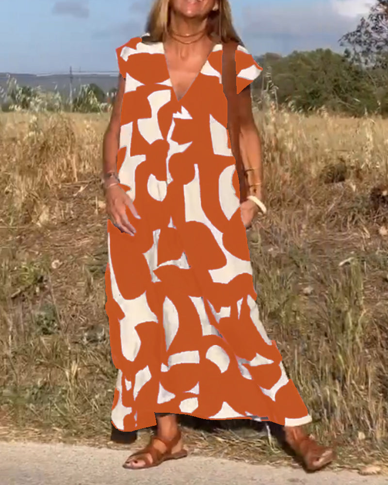 Adeline | Comfortable Abstract Dress