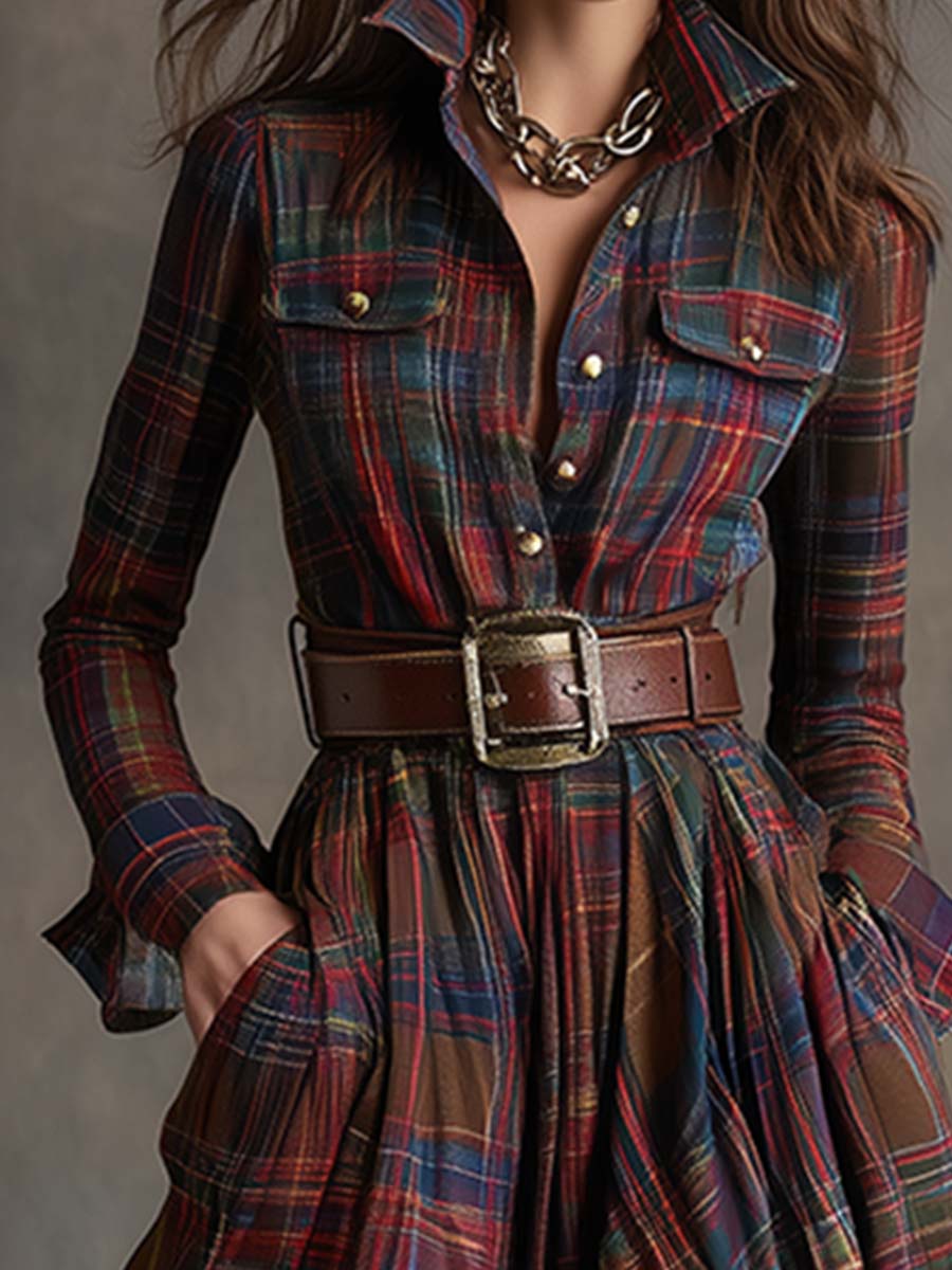 Arlette | Belted Shirt Dress