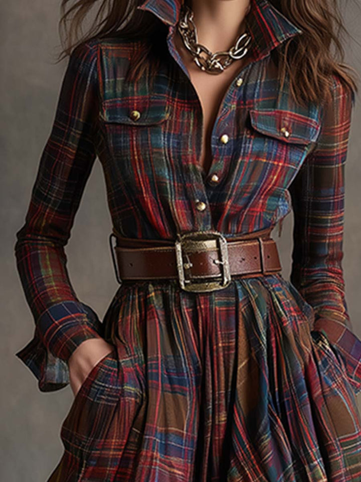 Arlette | Belted Shirt Dress