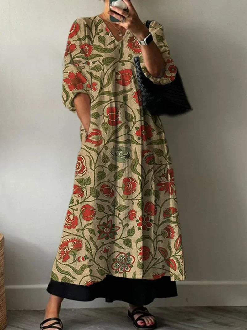 Abigail | Elegant Dress with Tati Print