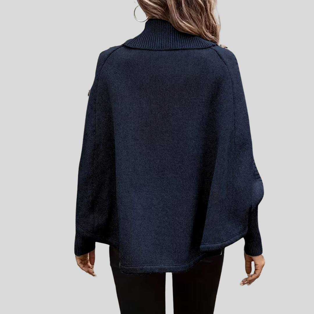 Elinora | High-neck Twisted Sweater