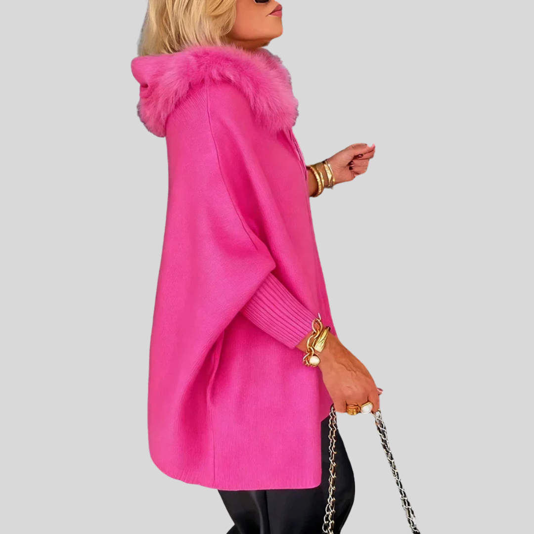 Arabelle | Casual Hooded Coat with Fur Collar