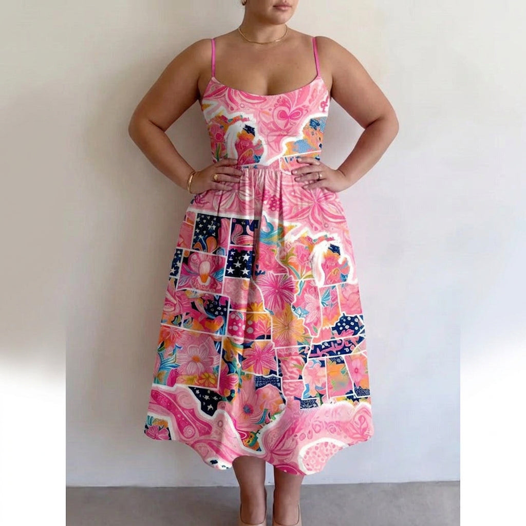 Rosavelle | Blush Garden Midi Dress