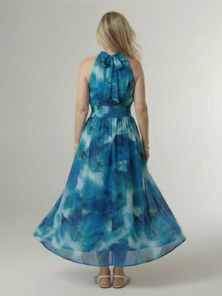 Abigail | Midi Halter Dress