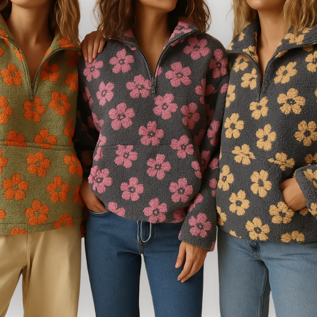 Mylene | Cosy Floral Pullover