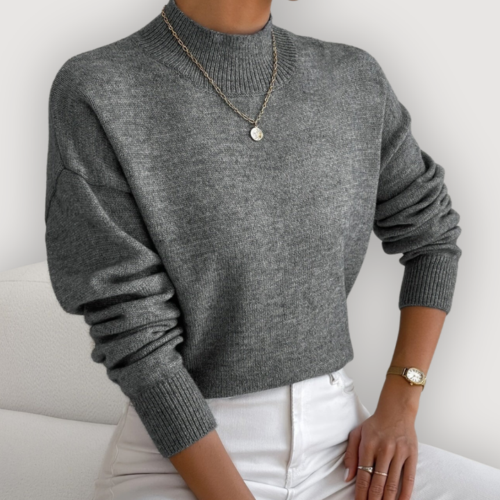 Elara | Classic Mock Neck Jumper
