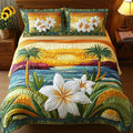 3-Piece Quilted Bedding Set - Aloha Spirit