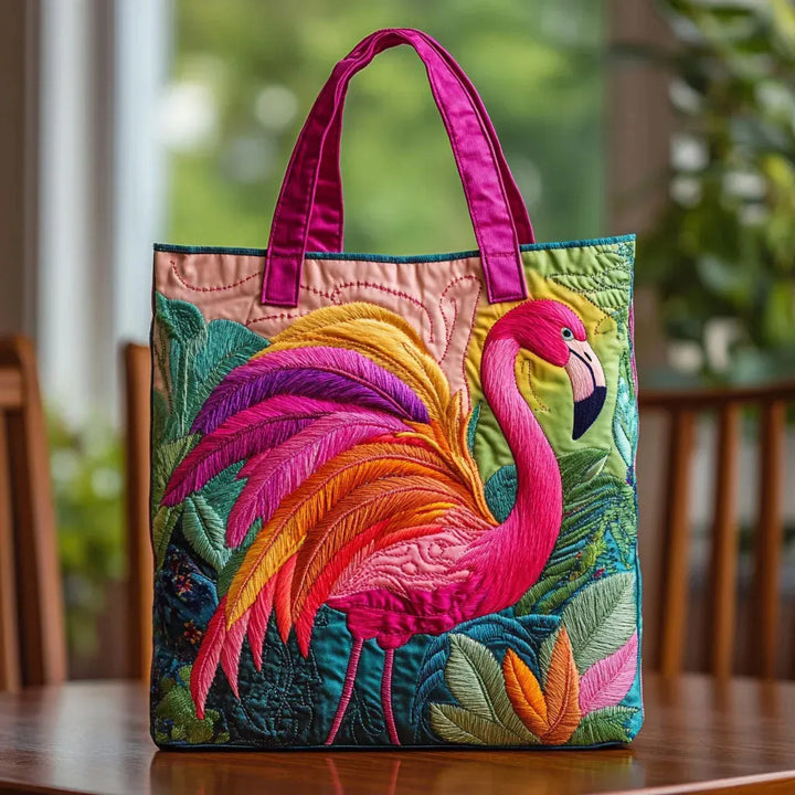 Arianna | Flamingo Print Handmade Bag