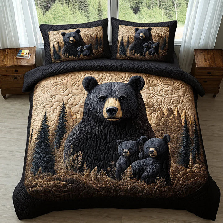 3-Piece Quilted Bedding Set - Sunbeam