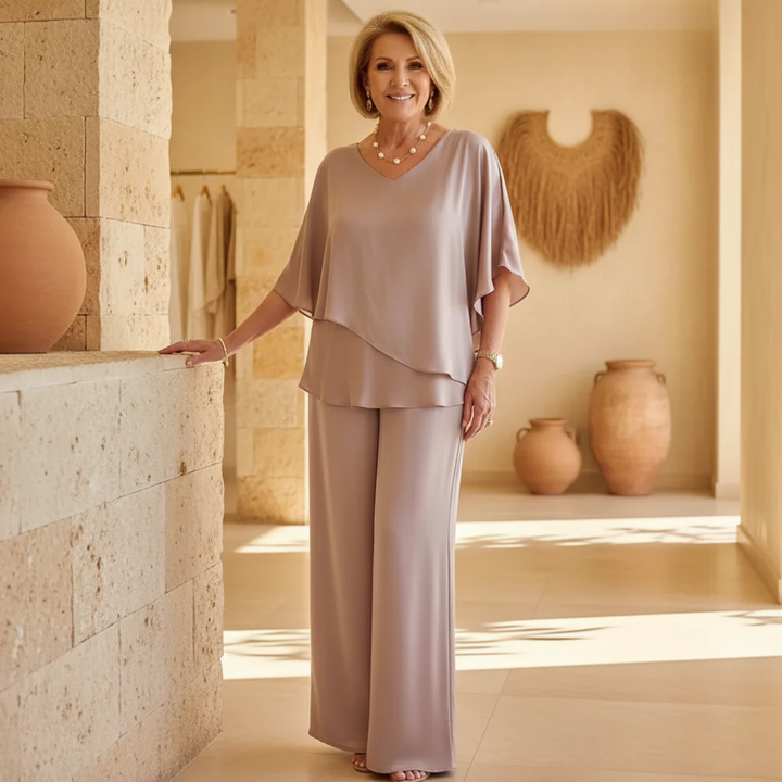 Martha | Two-Piece Set with Wide-Leg Pants