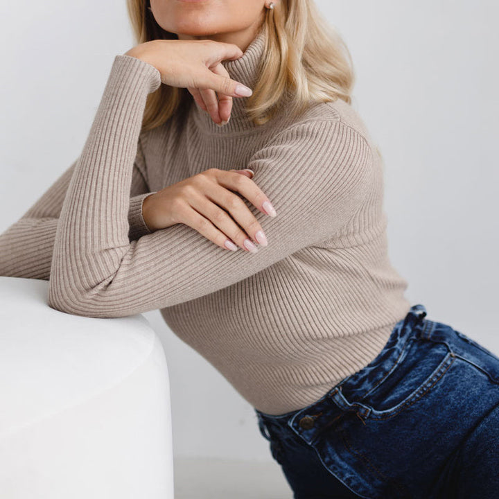 Maeva | Ribbed Turtleneck Jumper