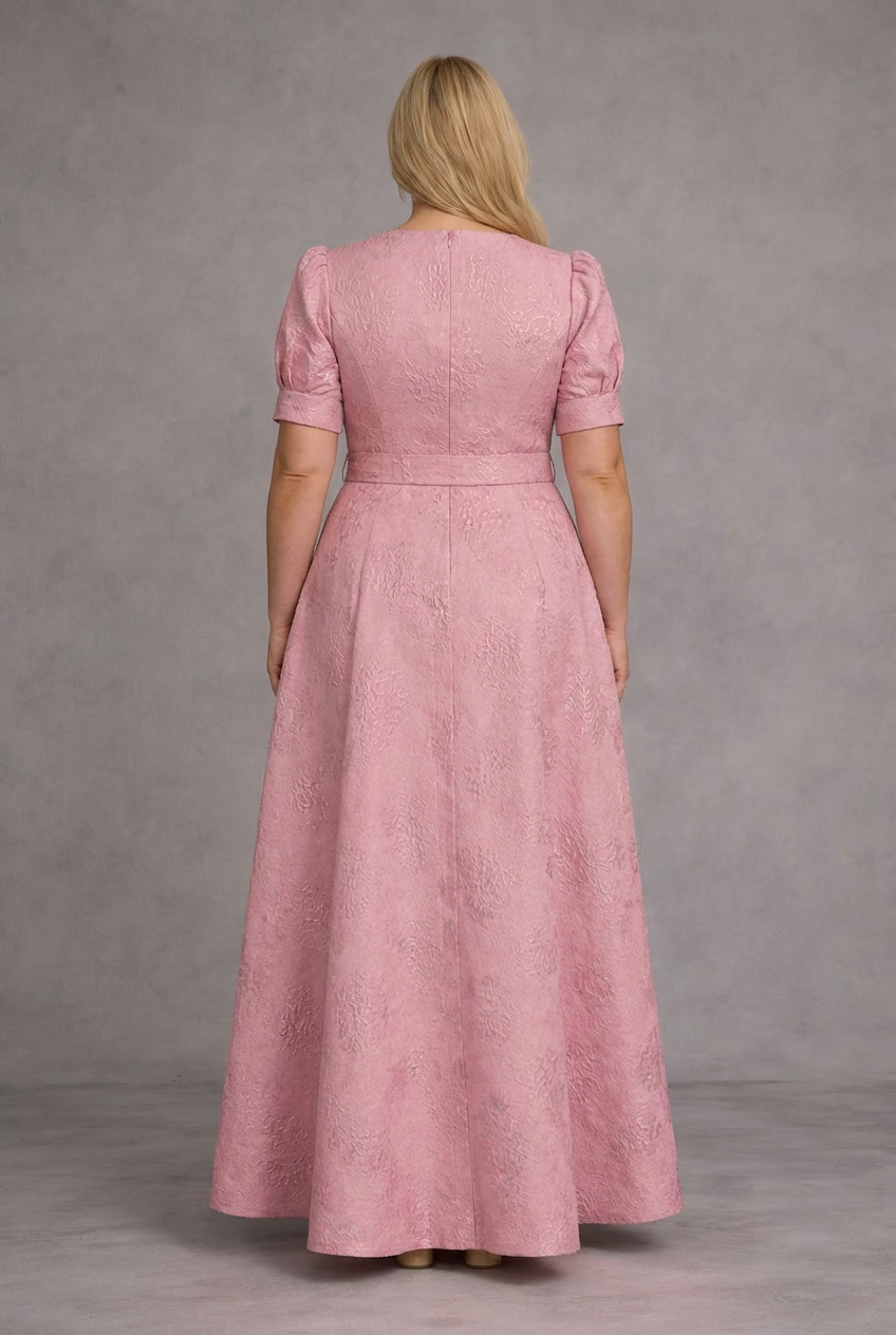 Rose | Printed Belted Maxi Dress