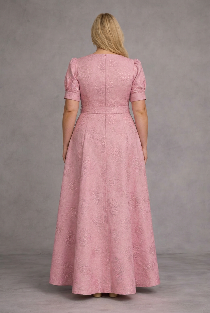 Rose | Printed Belted Maxi Dress