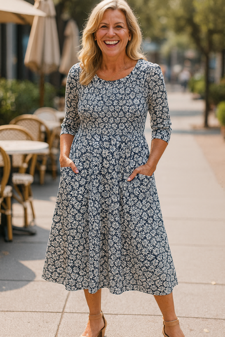 Meliora | Everyday Elegance Midi Dress – Flattering Comfort, Timeless Confidence (S-3XL)
