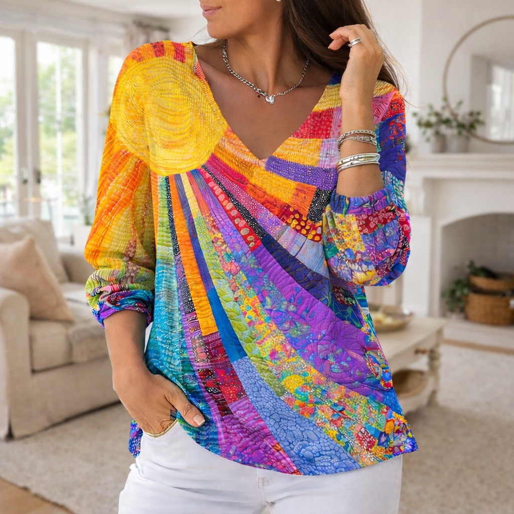 Amari | Sunburst Knit Shirt