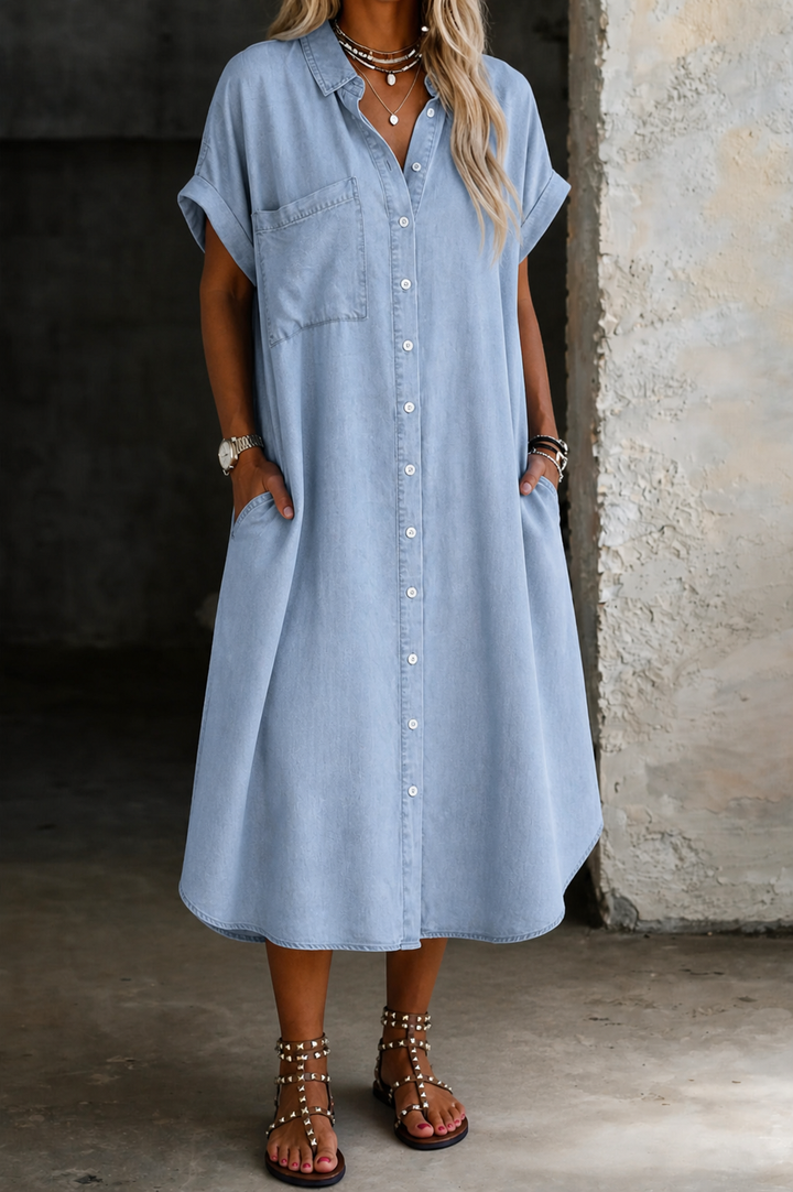 Karen | Everyday Denim Midi Dress