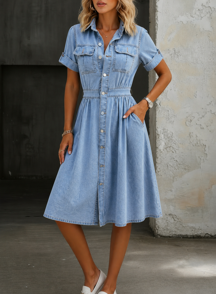 Deborah | Everyday Denim Midi Dress