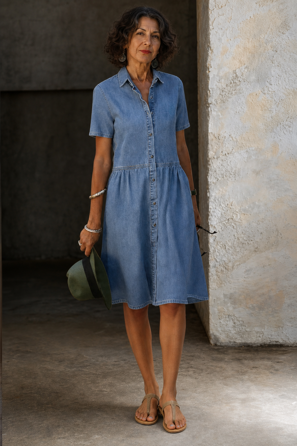 Aada | Everyday Denim Midi Dress