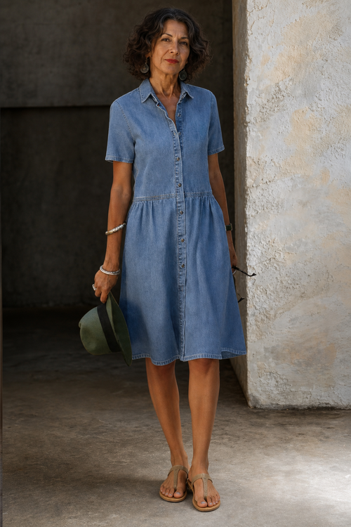 Aada | Everyday Denim Midi Dress