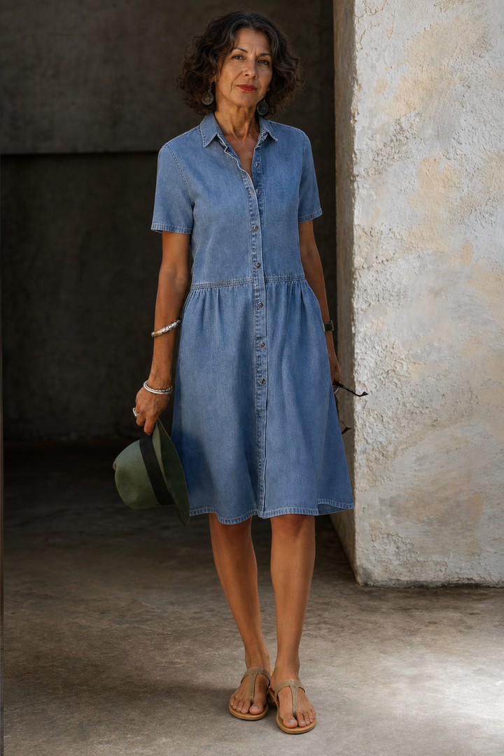 Aada | Everyday Denim Midi Dress